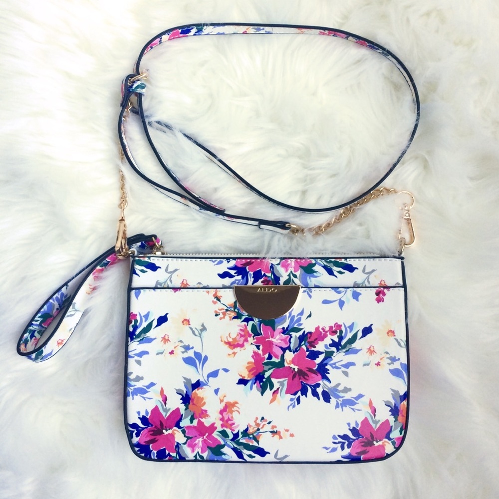NWOT Aldo Floral Crossbody Bag